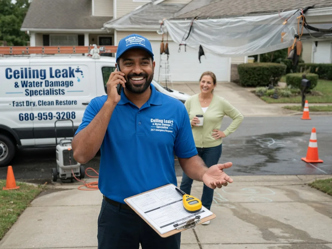 Ceiling Leak Cleanup Sherrodsville, OH FAQs